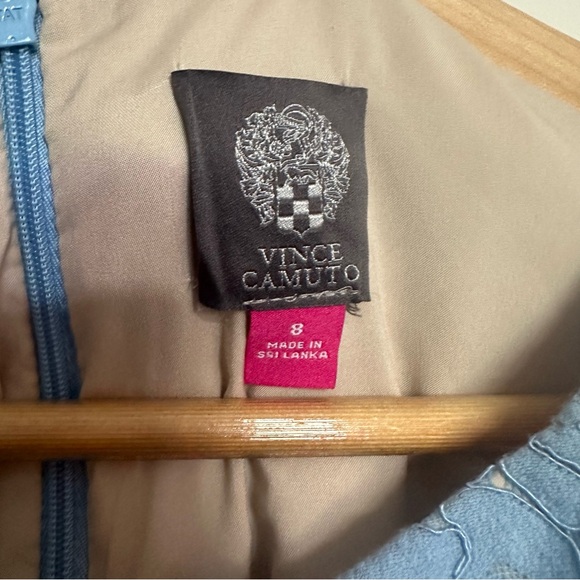 Vince Camuto Light Blue Lace Dress Size 8 - Picture 3 of 7